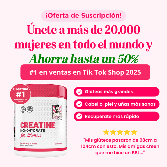 Creatine| Aumenta los glúteos en 2 semanas